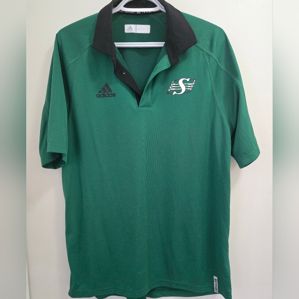 Mens Adidas Saskatchewan Roughriders Polo Shirt